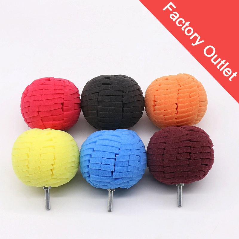 Car polishing wheels Sponge Ball Drill Round Shaped Metal Polishing Foam Pads Set(x300)