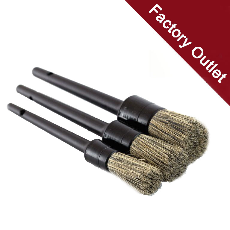 3Pcs Car Detailing Brush Set Soft Bristle Car Cleaning Brush Kits Set(x100)