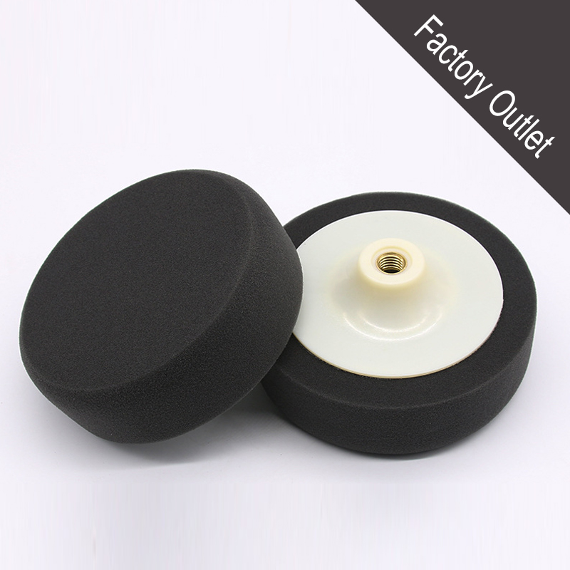 6 Inch Car Mirror Polishing Waxing Disc Sponge Wheel Accessories Black(x100)