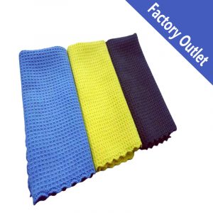 Microfiber Waffle Weave Glass and windows Cloth 360GSM 40x40cm(x300)
