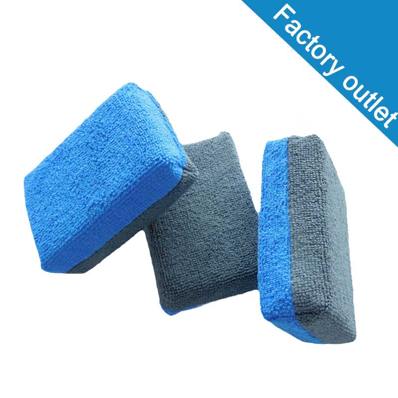 Thick Microfiber Ceramic Coating Applicator Sponge with Plastic Barrier(x500)