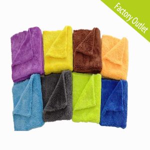 550GSM Edgeless Premium Microfiber Long Velvet Plush Towels 40x40cm(x150)