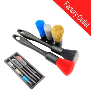 NEW 5 Pack Multifunctional and Removable Car Detailing Brush Set Auto Detail Brushes Kit Set(x100)