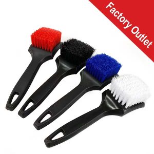 Car Tire Short-Handle Brush for Cleaning Wheel Rims and Gaps, Stain-Removal(x150)