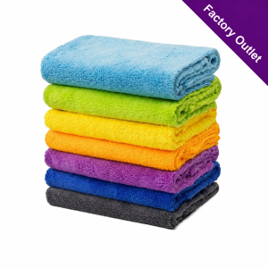 380GSM 40x40cm Edgeless Microfiber Plush Towel for Car Waxing & Polishing（x200)