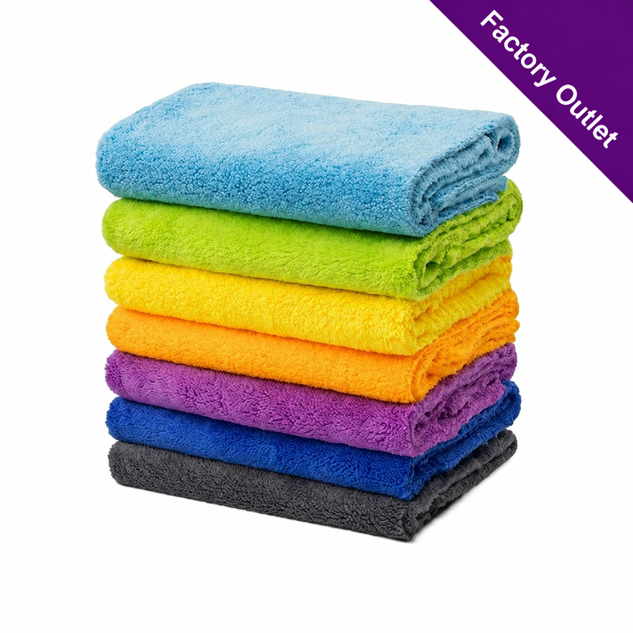 380GSM 40x40cm Edgeless Microfiber Plush Towel for Car Waxing & Polishing(x200)