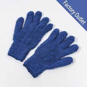 Wholesale Microfiber Coral Fleece Cleaning Gloves – Multi-Color Five Finger Car Wash Mitts(x200)