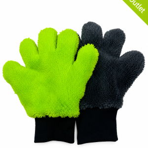 Double-Sided Plush Microfiber Car Wash Mitt – Thick 5-Finger Scratch-Free Cleaning Glove（x100)